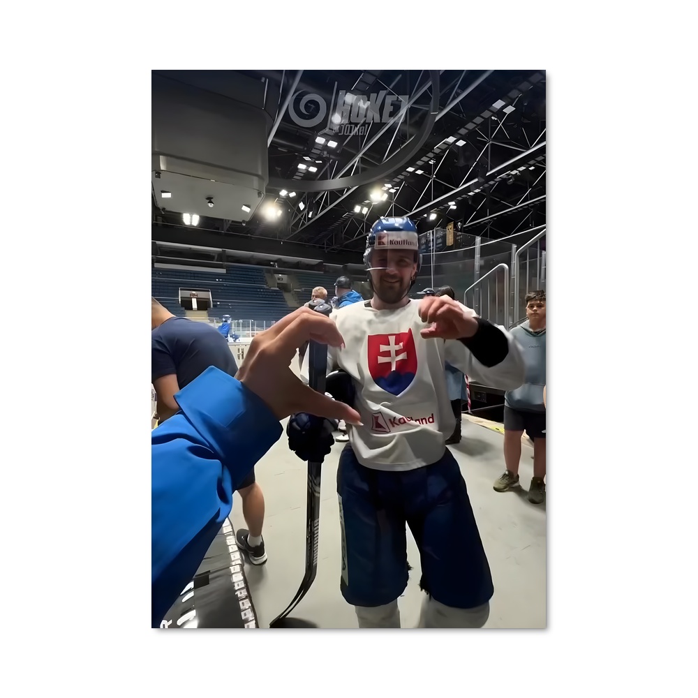 Poster Le Héros du Glace – affiche Hockey sur glace